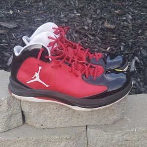Men's team Jordan red shoes size 11.5